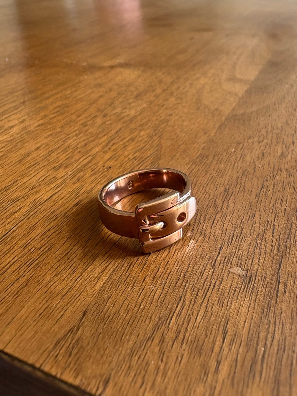 Michael Kors Rose Gold Buckle Ring